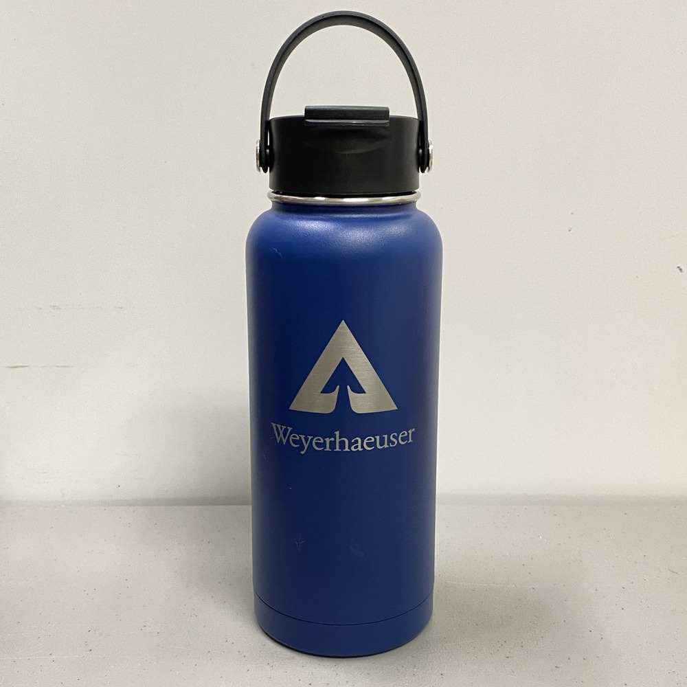 RTIC Weyerhaeuser Logo Navy Blue Outback Bottle 32oz Insulated Thermal Stainless